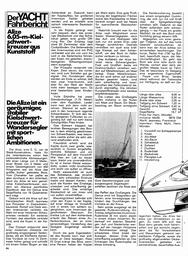 Alize,  6,05m Kielschwerter, Yacht-Test