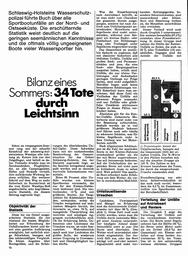 Unfallbilanz eines Sommers