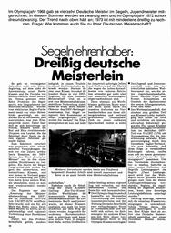 Deutsche Meisterschaft: Welche Klassen darum segeln dürfen