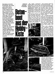Betonboot aus der Hobbykiste