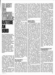 Batterie an Bord