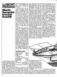Martin Kompaktkreuzer II und III,  9,75m Motorkreuzer, Yacht-Fahrbericht