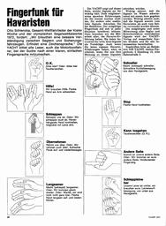 Fingerfunk für Havaristen