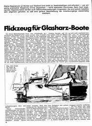 Flickzeug für Glasharz-Boote