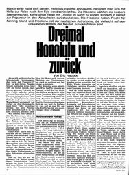 Hiscock, Eric: - Dreimal Honolulu und zurück