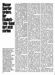 Elisabethfehn-Kanal darf nicht sterben