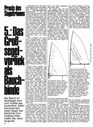 Praxis des Segeltrimms - 5. Das Großsegelvorliek als Bauchbinde