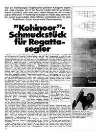 "Kohinoor" - Schmuckstück für Regattasegler