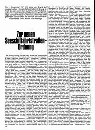 Seeschiffahrtsstraßenordnung - Neufassung