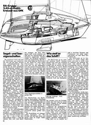 RA-Cruiser,  5,45m Kajütkreuzer, Yacht-Test