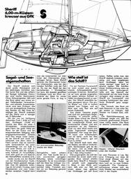 Sheriff,  6,00m Küstenkreuzer, Yacht-Test
