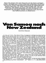 Hiscock, Eric: - Von Samoa nach New Zealand