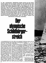 Olympischer Schildbürgerstreich: Alu-Masten für Finns
