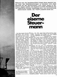 Selbststeueranlagen - mit und ohne elektrischer Energie