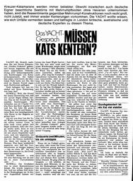 Yacht-Gespräch über Katamaran-Kenterung