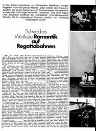 Schweden - Romantik auf Regattabahnen