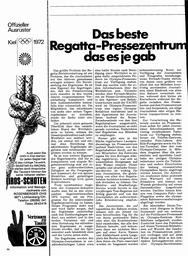 Regatta-Pressezentrum