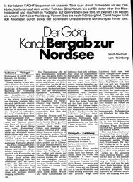 Schweden - Göta-Kanal bergab zur Nordsee