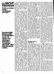 11,00m Knickspant-Verdränger, Holz-Motoryacht, Yacht-Fahrbericht