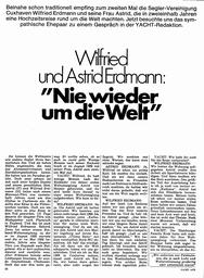 Yacht-Gespräch mit Wilfried Erdmann: "Nie wieder um die Welt"