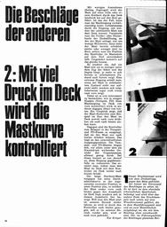 Beschläge der anderen - 2. Kontrolle der Mastkurve