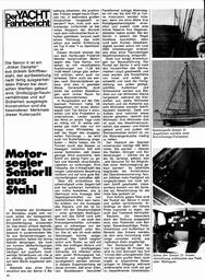 Senior II, 12,35m Motorsegler aus Stahl, Yacht-Fahrbericht