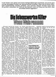 Wale - die liebenswerten Killer