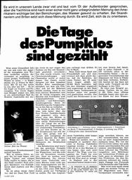Pump-WCs und seine Gefahren