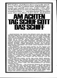 Geburt des Schiffes - Ausklappbogen