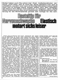 Außenbordmotoren-Test - elastische Halterung