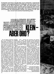 Funkpeiler - tragbare, Test