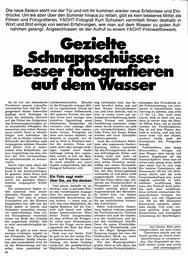 Foto-Tips fürs Wasser