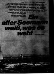 Windstärken und Seegang