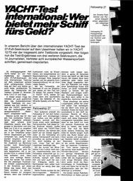 27 Fuß-Seekreuzer-Test