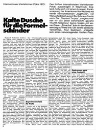 Vierteltonner: Internationaler Pokal