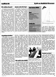 Sailfish 18,  5,64m Hubkiel-Kreuzer, Yacht-Test
