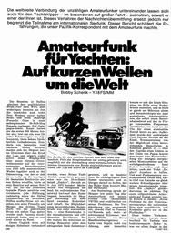 Amateurfunk auf Yachten