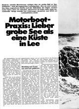 Motorboote in schwerer See