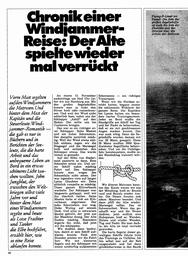 Windjammer - Reise