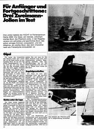 Gipsi,  3,80m Zweimann-Jolle, Yacht-Test