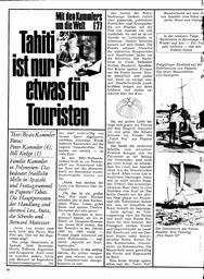 Kammlers Weltumseglung - 7.Tahiti ist nur etwas für Touristen