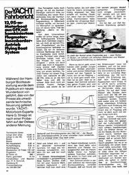 FBS 100, 12,95 Motorboot mit Flugmotor, Yacht-Fahrbericht