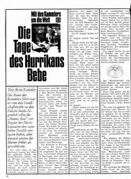 Kammlers Weltumseglung - 8.Die Tage des Hurrikans Bebe