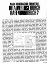 Nach juristischer Definition - Totalverlust durch Hafenhandbuch