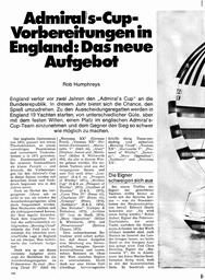 Admiral's Cup - Englands Vorbereitungen