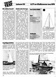Leisure 22,  6,71m Kielkreuzer, Yacht-Test