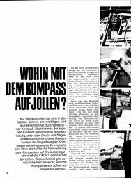 Kompasse auf Jollen