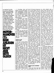 Motormanöver - 2. Anlegen