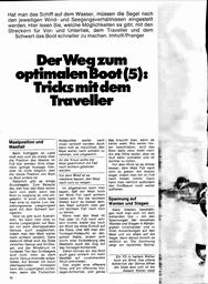 Weg zum optimalen Boot - 5.Traveller