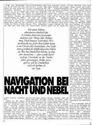Navigation bei Nacht und Nebel